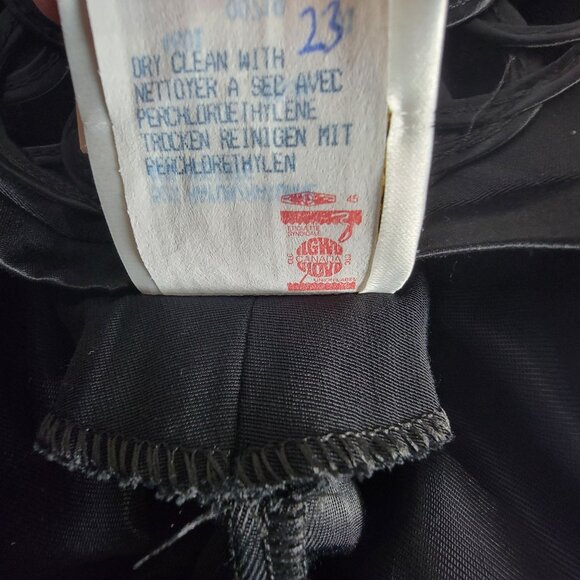 Vintage Joseph Ribkoff Womens Black Cap Sleeve Dress 8 Back Cutout New $210 - Picture 6 of 10